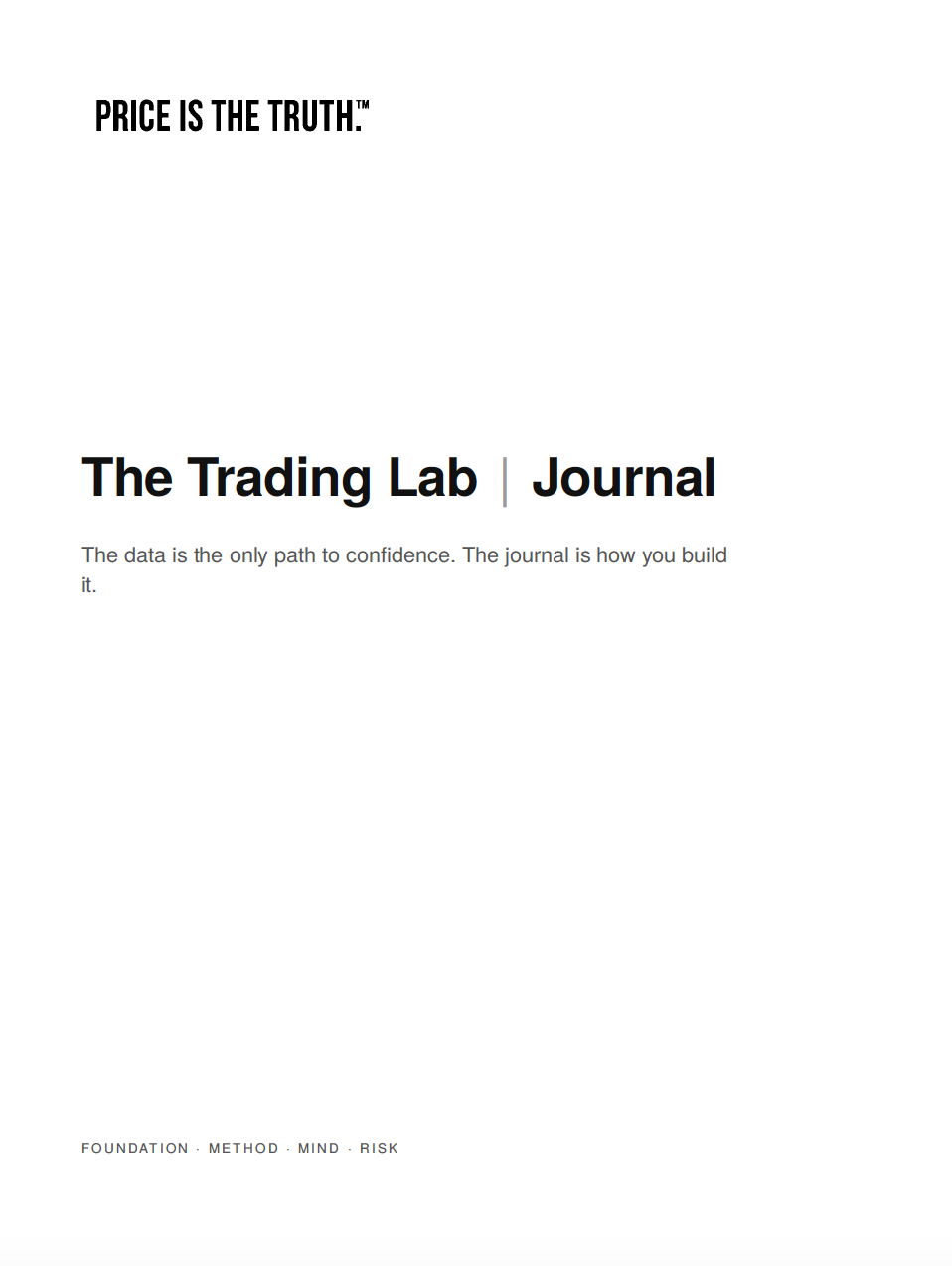 The Trading Lab Journal cover